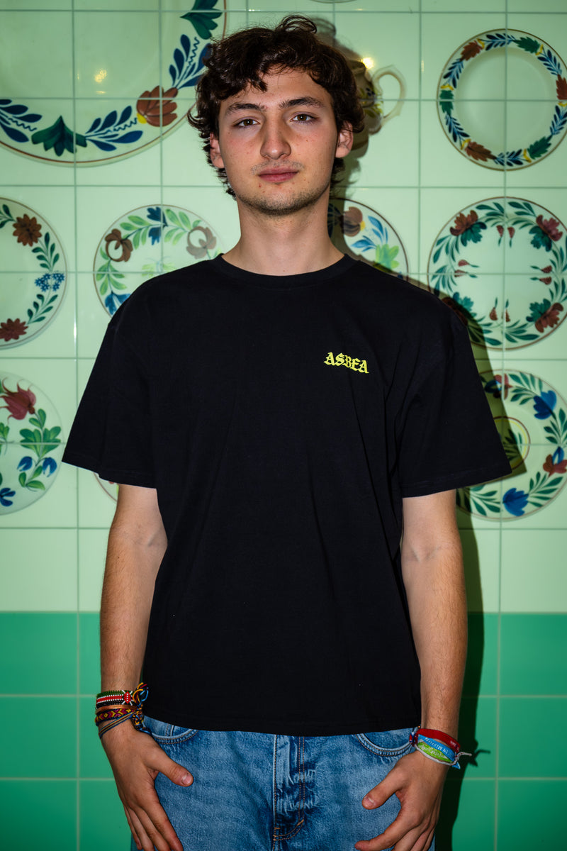 THE POSTSTAMP TEE - BLACK