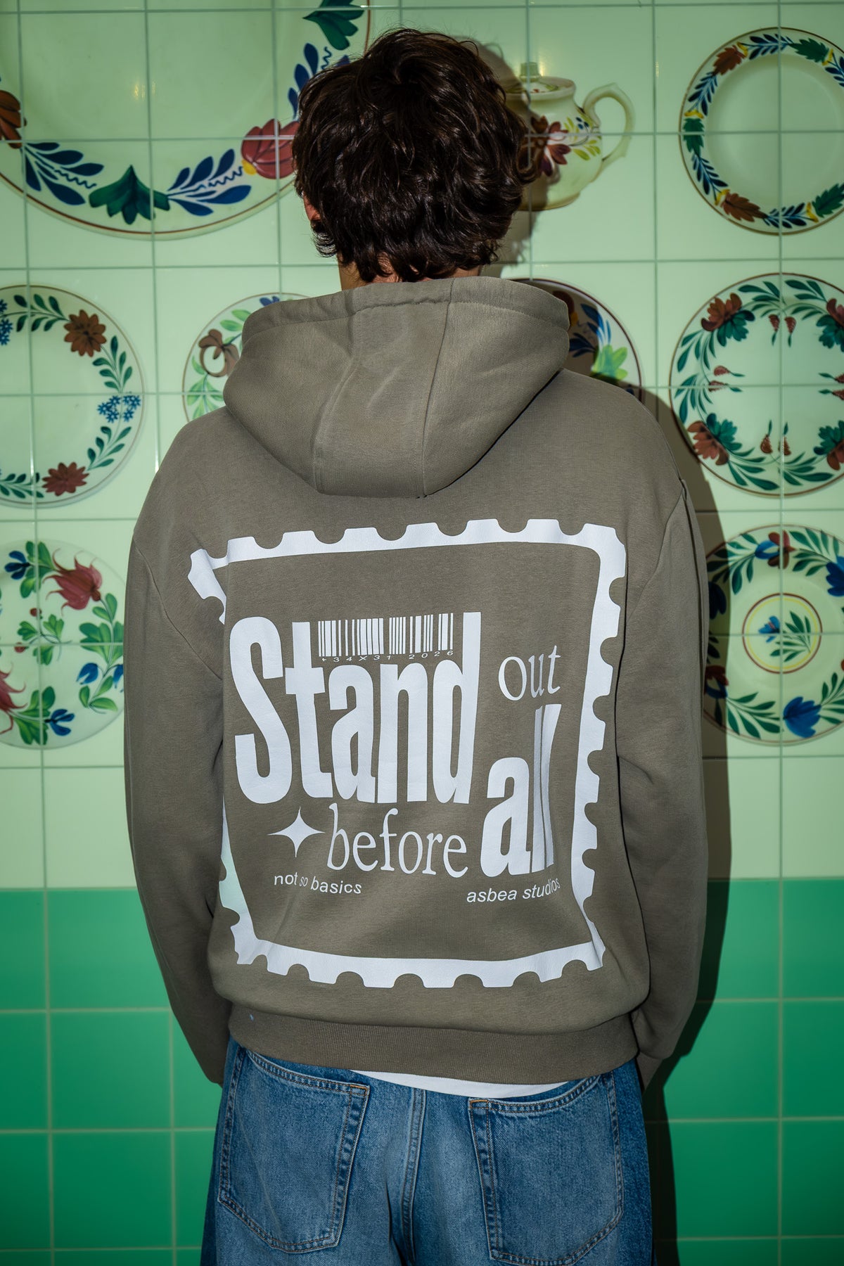 STAND OUT BEFORE ALL ZIPPER - OLIVE