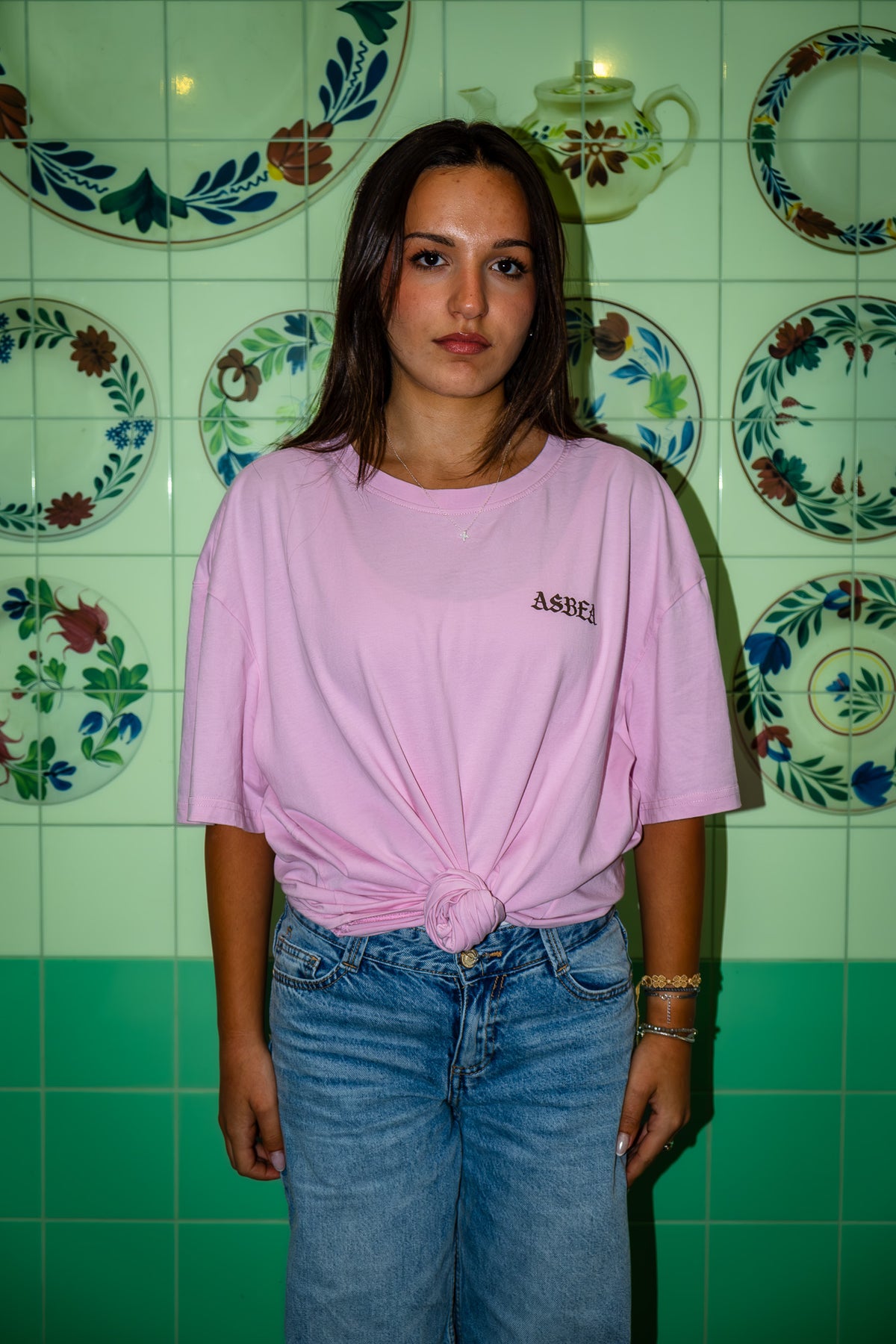 THE POSTSTAMP TEE - PINK