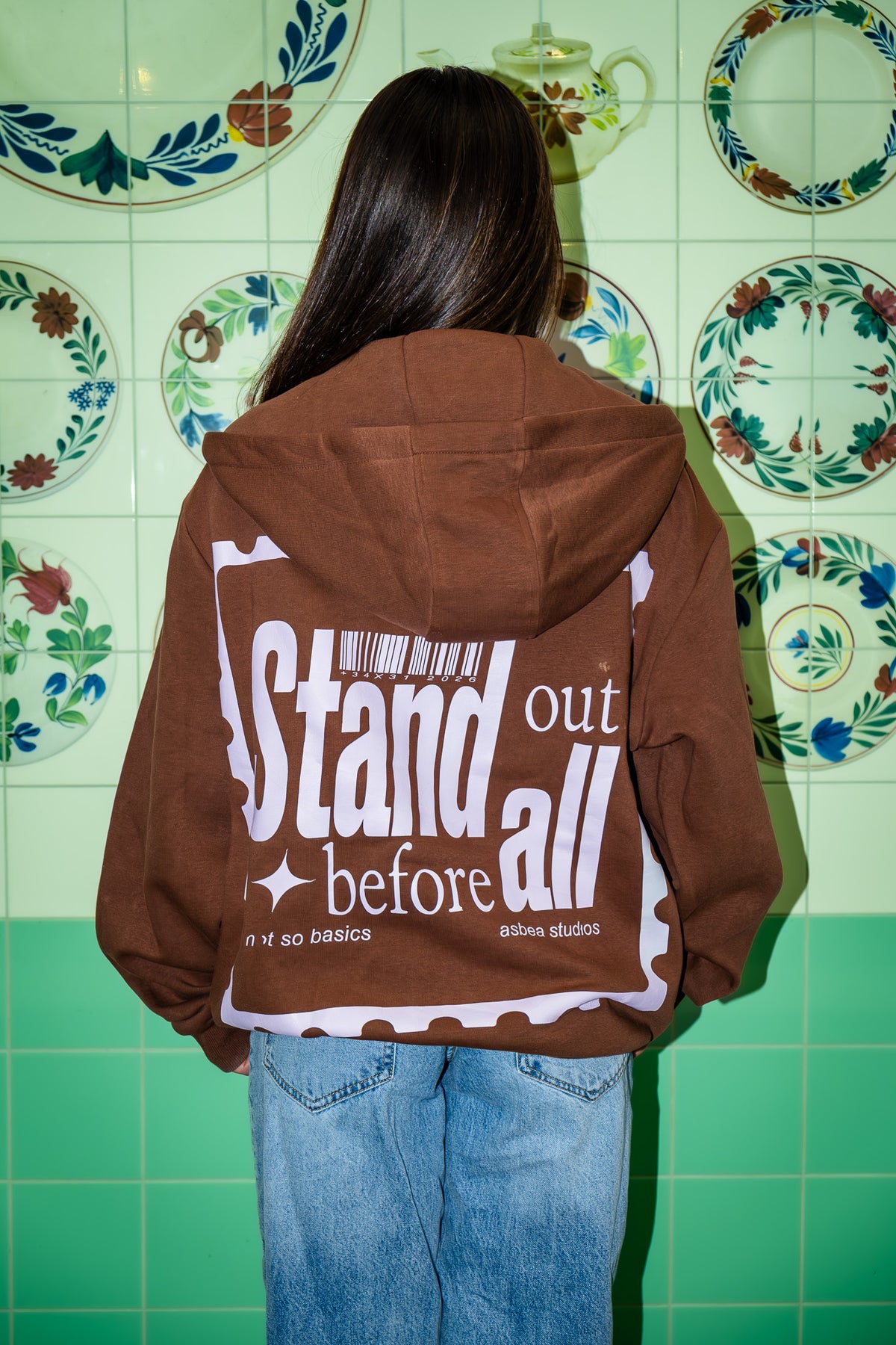 STAND OUT BEFORE ALL ZIPPER - BROWN
